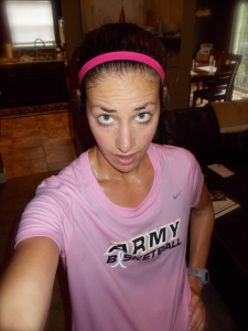 Post run...soaking wet, but feeling awesome!
